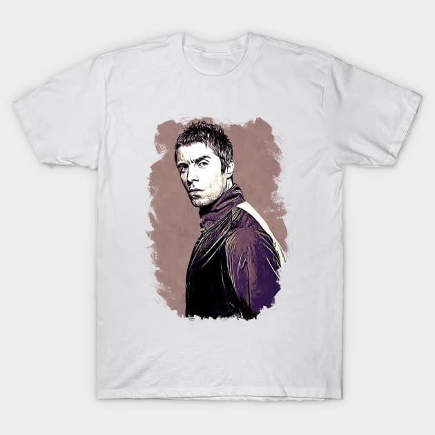 Liam Gallagher Vexel Artwork T-Shirt by Rezronauth